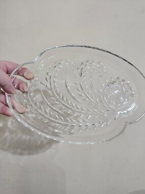 Federal Glass Homestead Serving Tray - Wheat Design 🌾